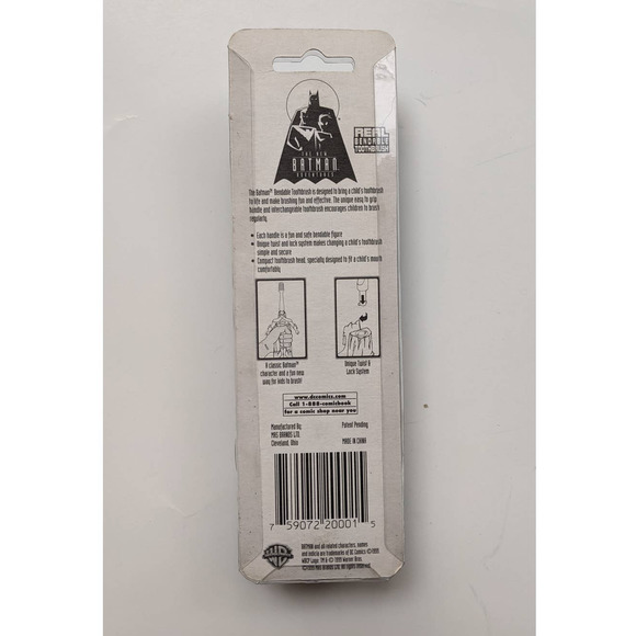 Vintage 90's Children's Batman Toothbrush NOS, The New Batman Adventures SEALED - Picture 4 of 5